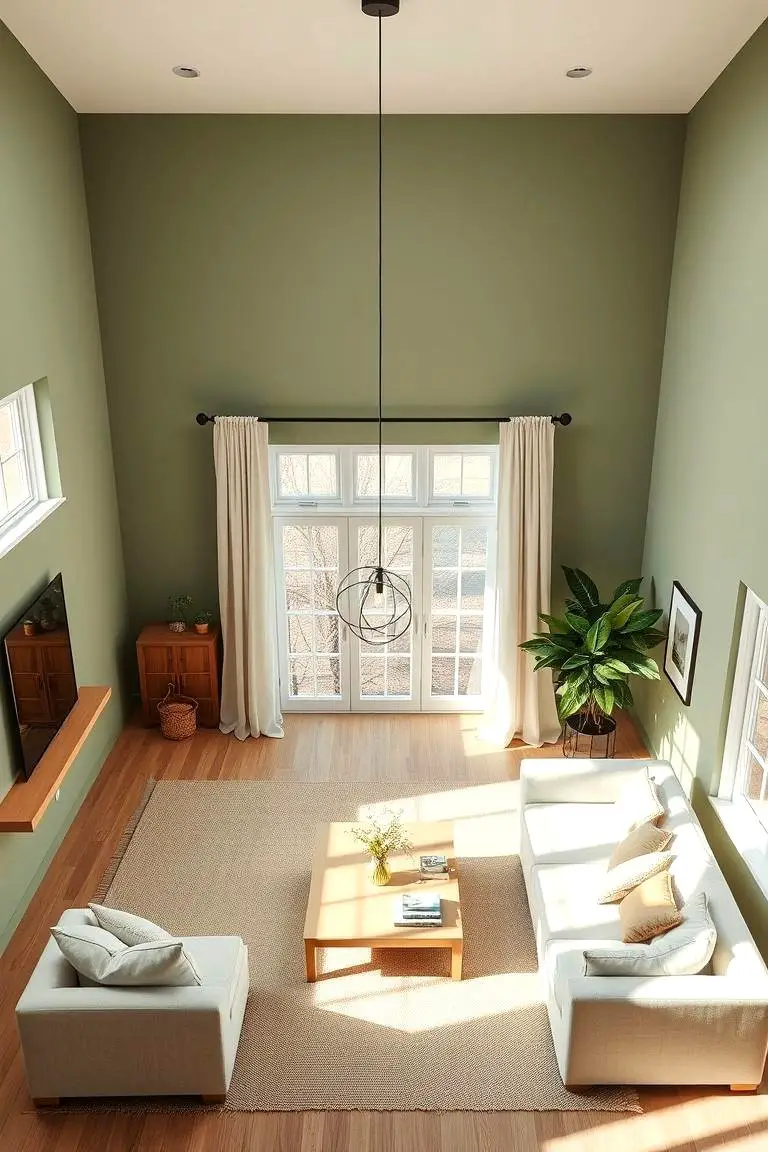Sage Green and Warm White