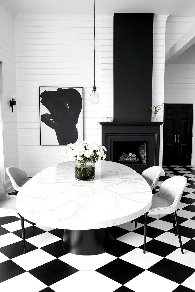 Minimalist Black & White Decor