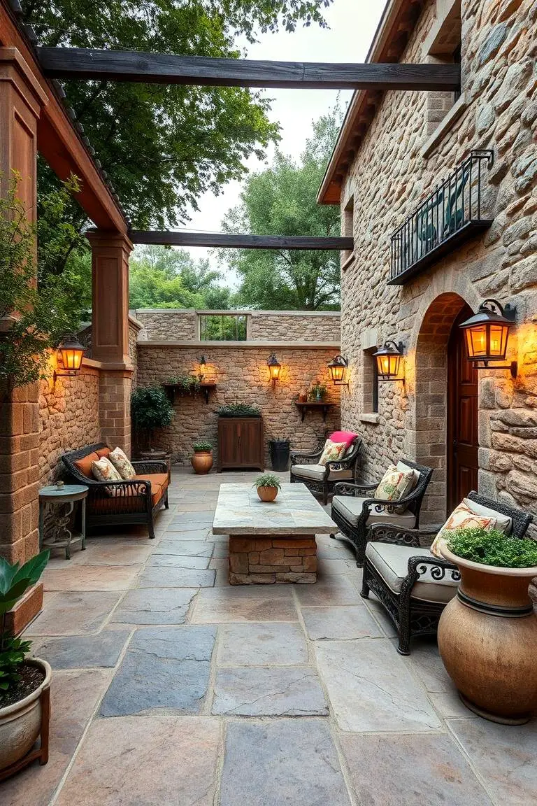 Rustic Stone Patio