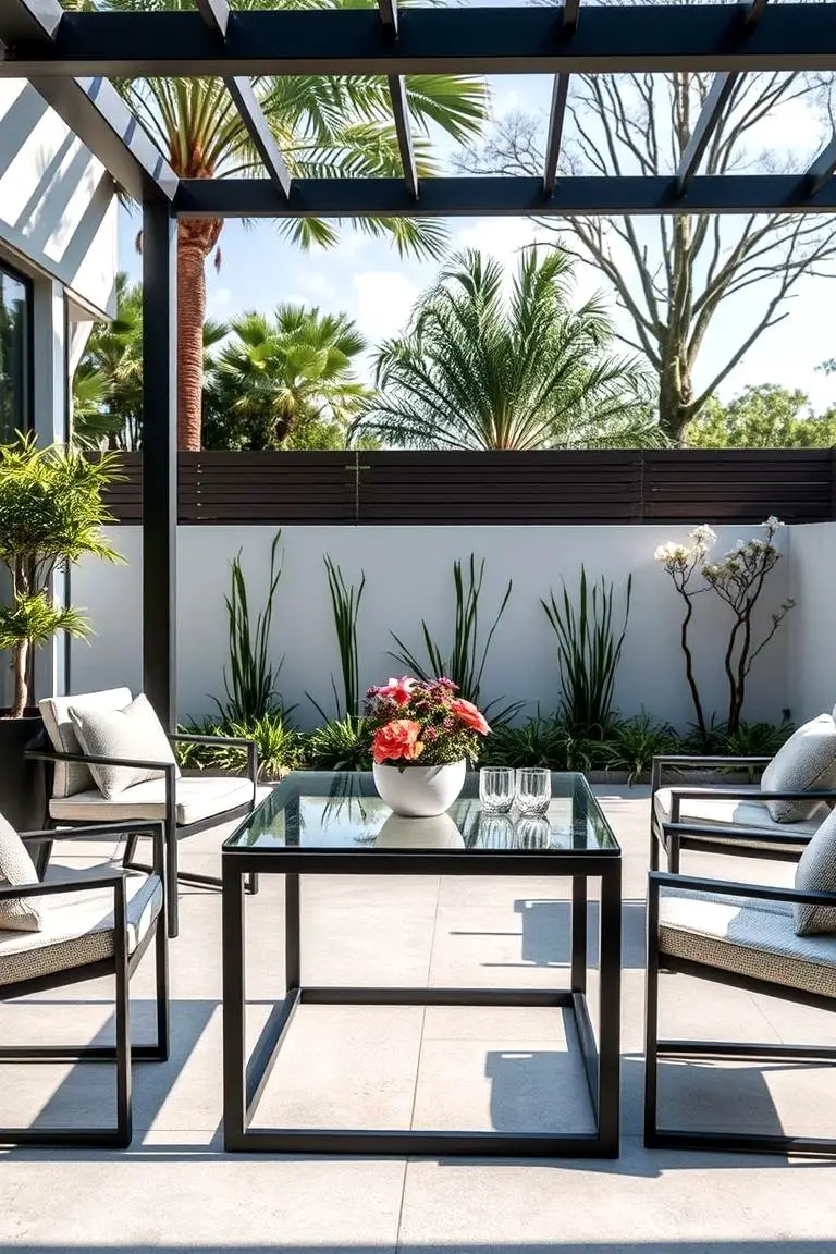 Sleek Glass Top Tables