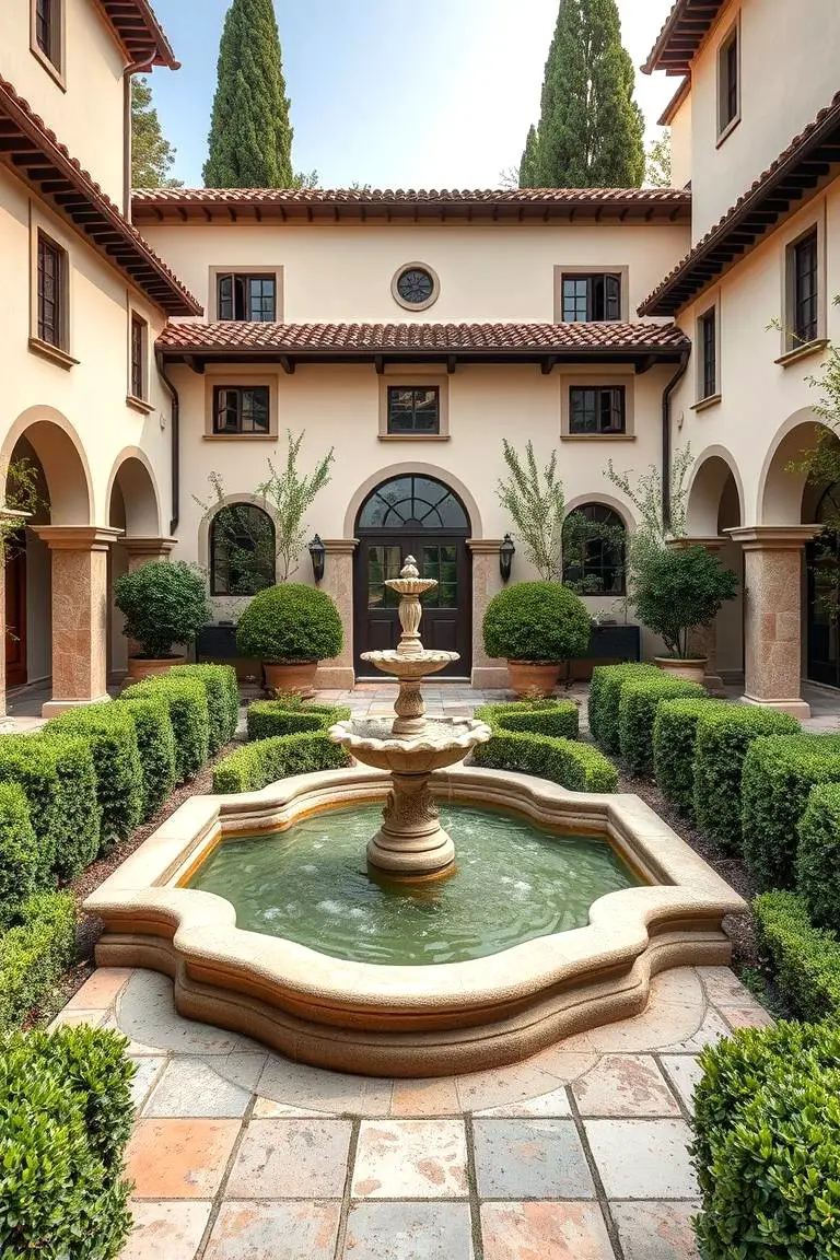 Fountain Focal Point Garden