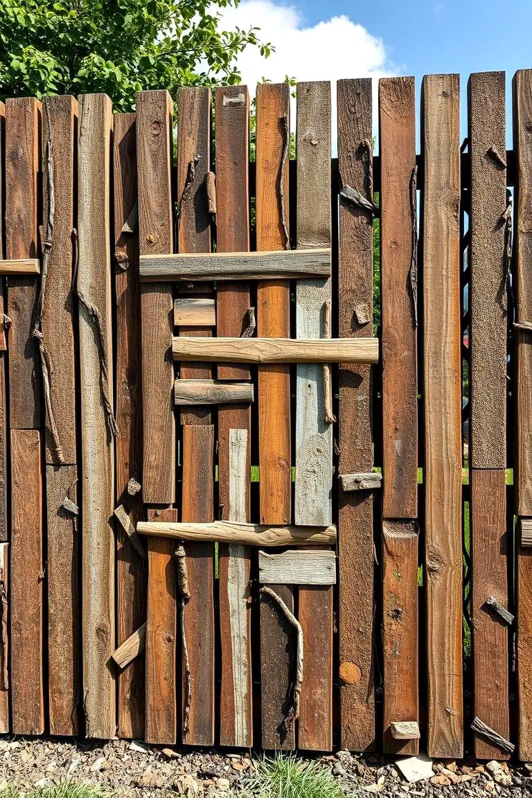 Recycled Material Fence