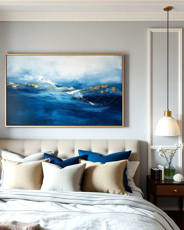Blue and Gold Artwork