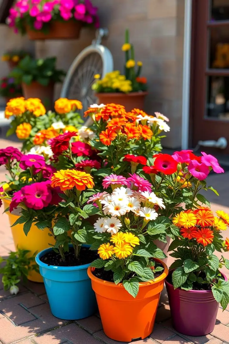 Color Splash Container Garden