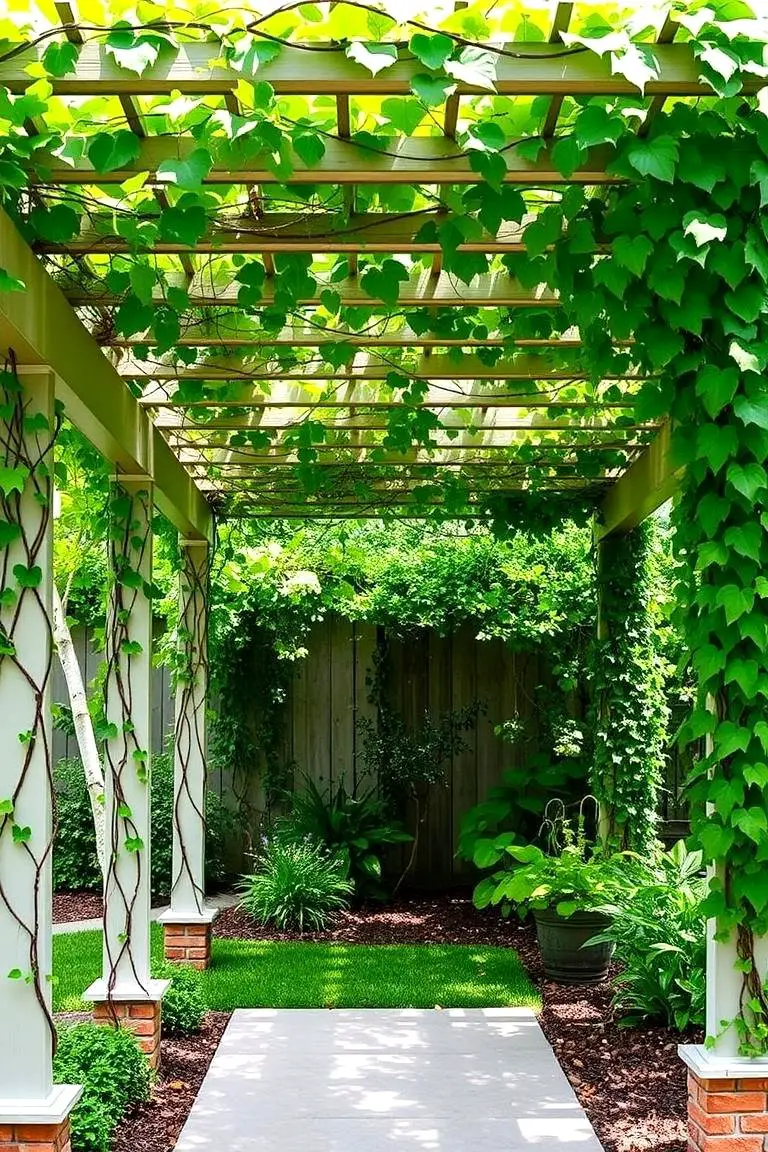 Pergola with Climbing Vines