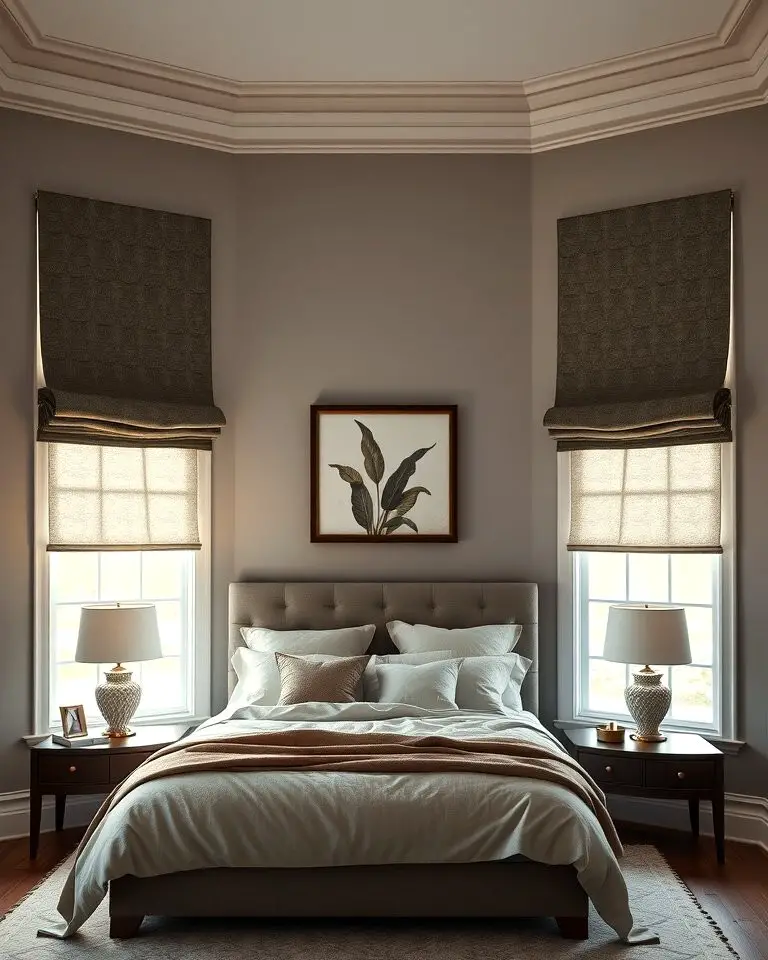 Roman Shades for a Sleek Look