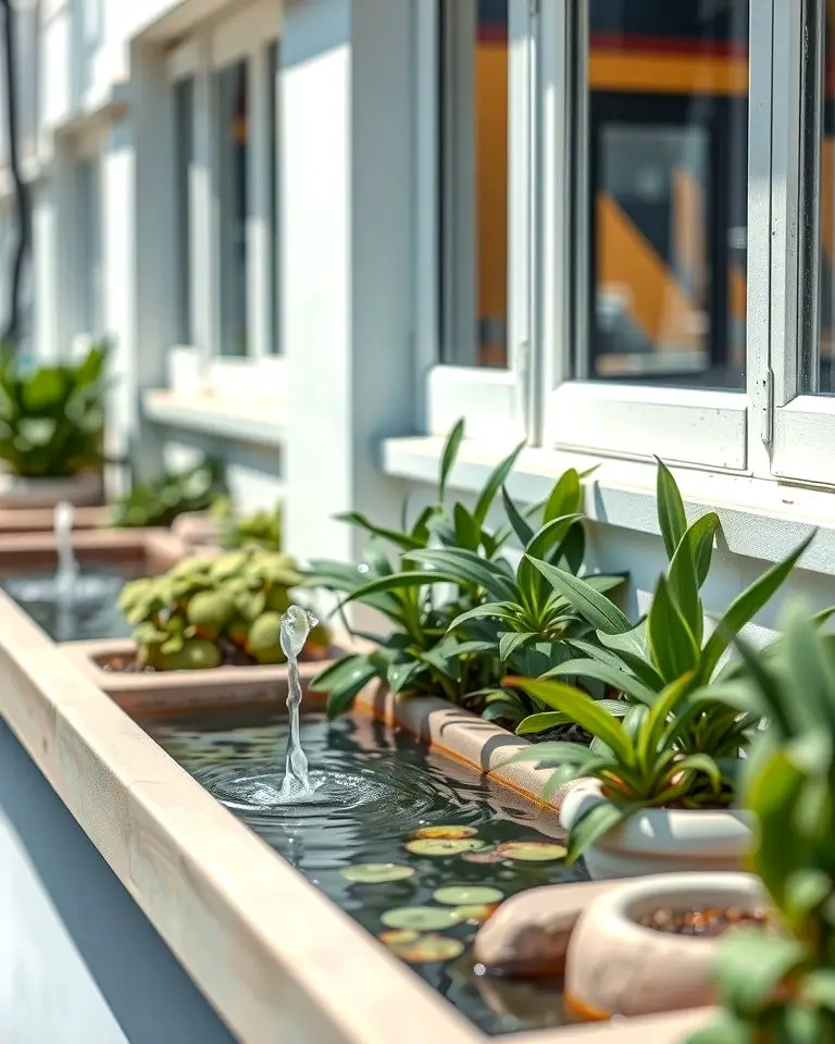 Window Boxes with Water Features