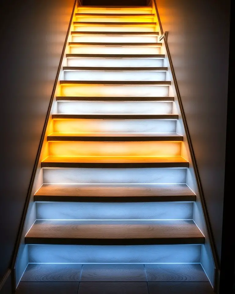 Under-Stair Lighting for Enhanced Visibility