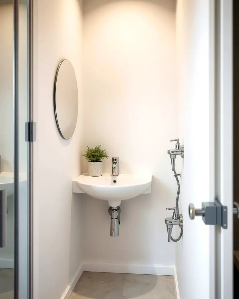 Compact Corner Sink