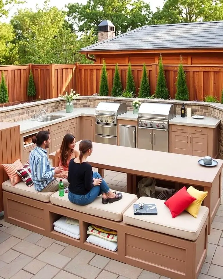 Built-In Storage Benches