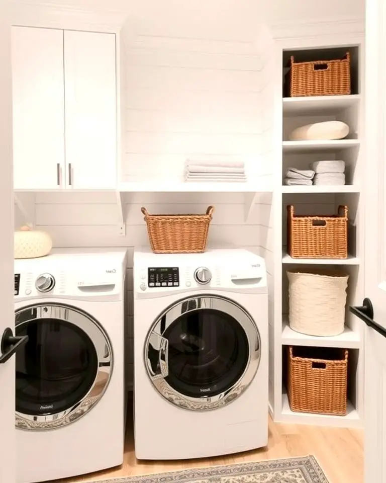 Shiplap with Built-In Storage