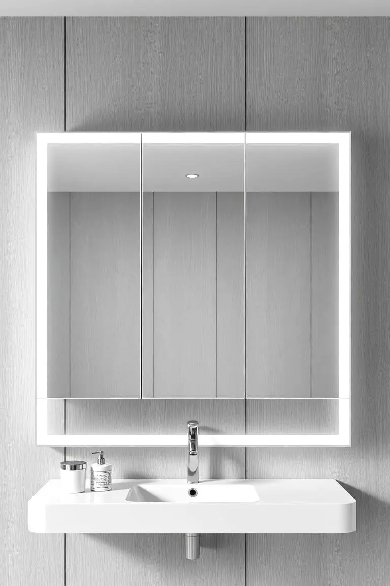 Built-In Mirrored Cabinet