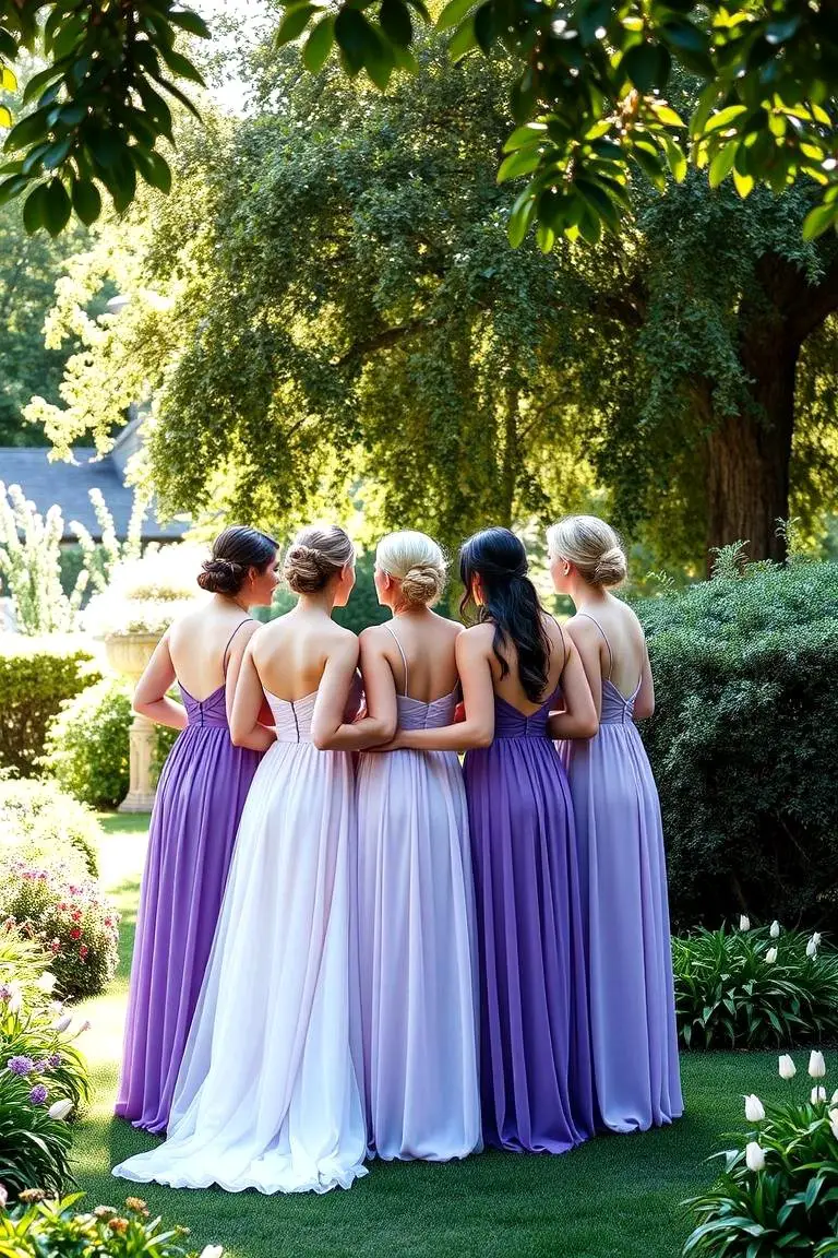 Purple Bridesmaid Dresses