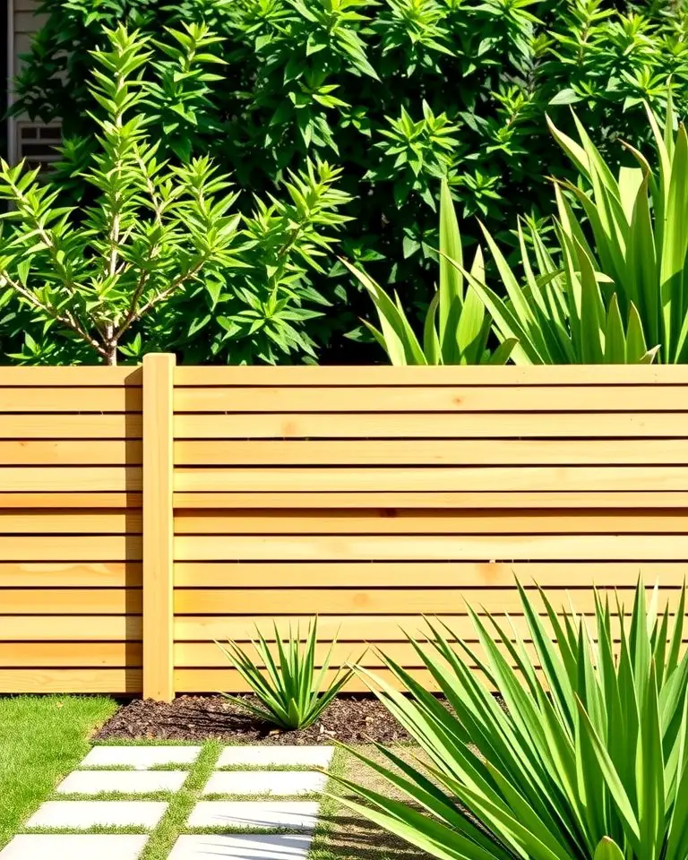 Horizontal Slat Fence