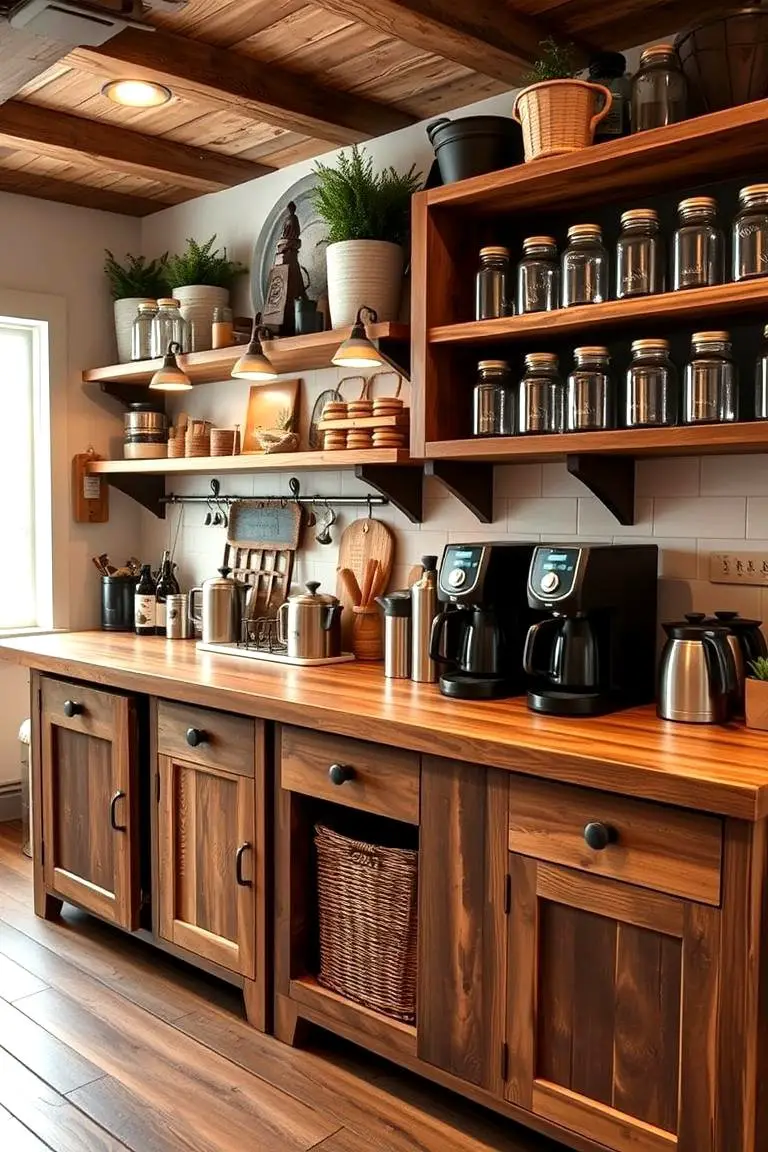 Rustic Farmhouse Coffee Station