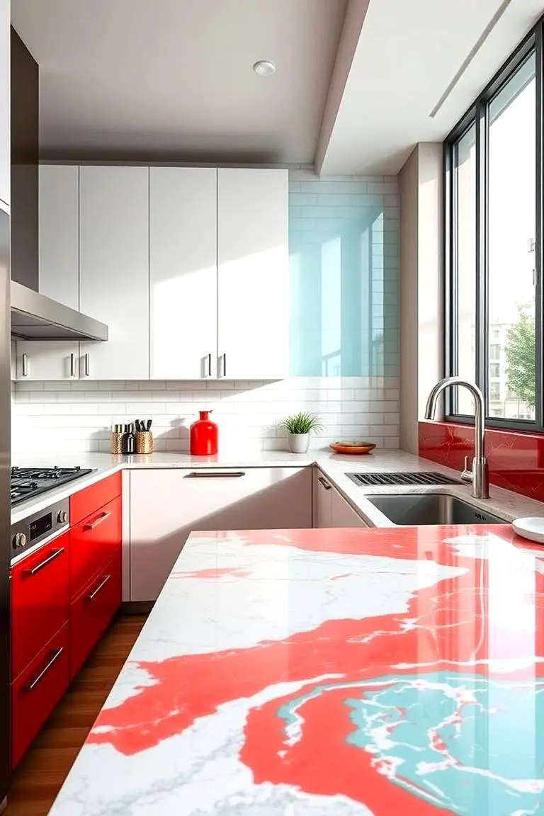 Vibrant Countertop Accents