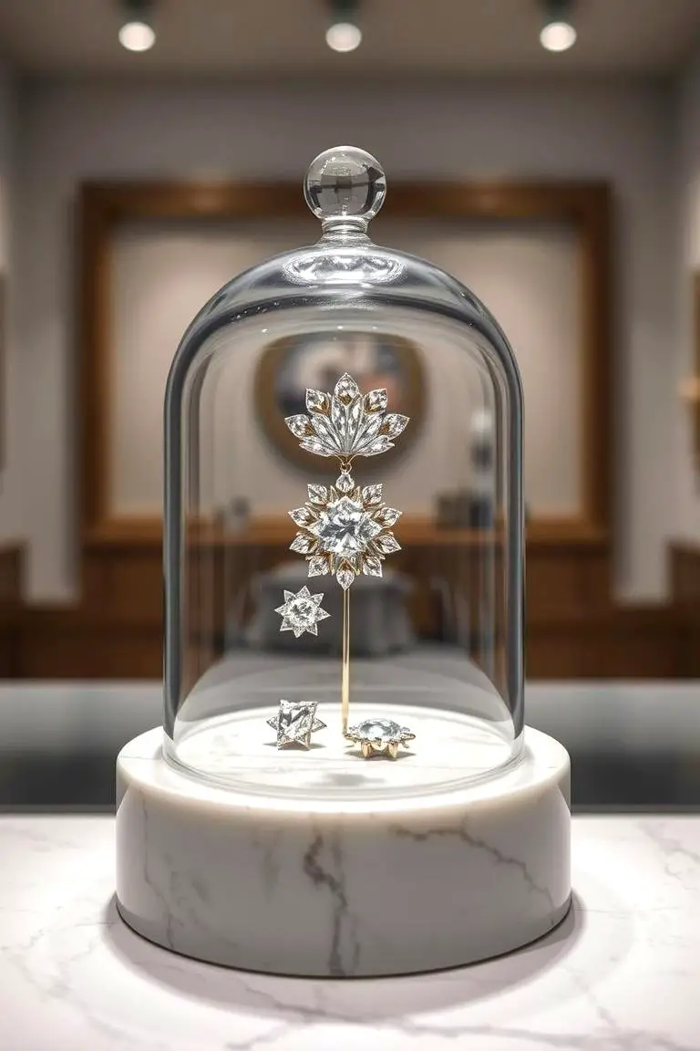 Chic Glass Jewelry Dome