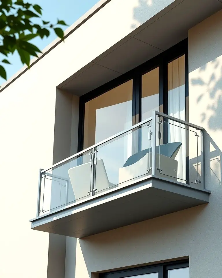 Contemporary Aluminum Juliet Balcony