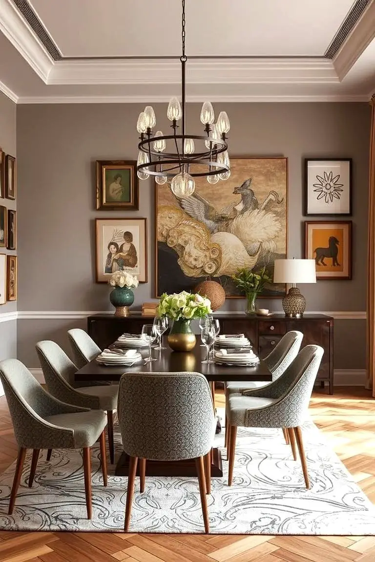 Artistic Gallery Dining Room