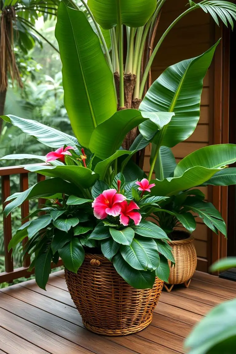 Tropical Paradise Container Garden