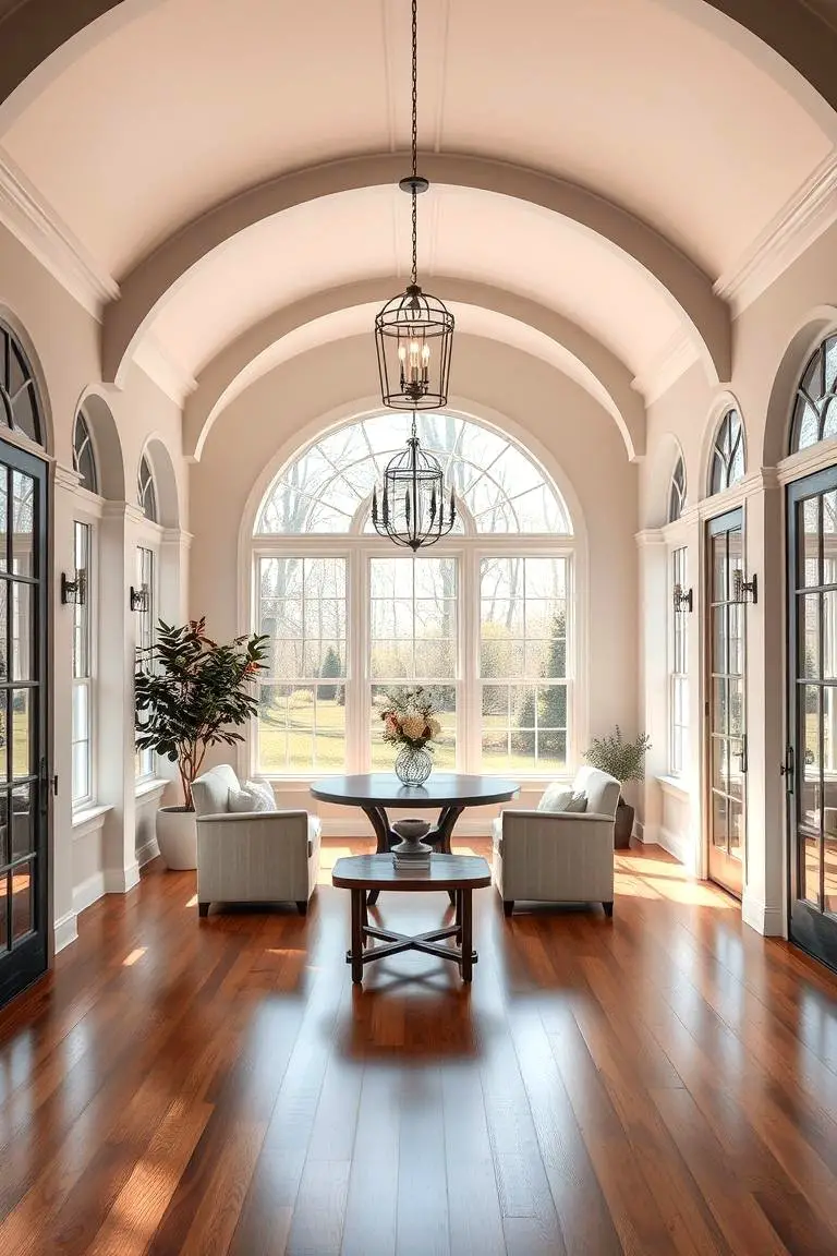 Elegant Farmhouse Sunroom