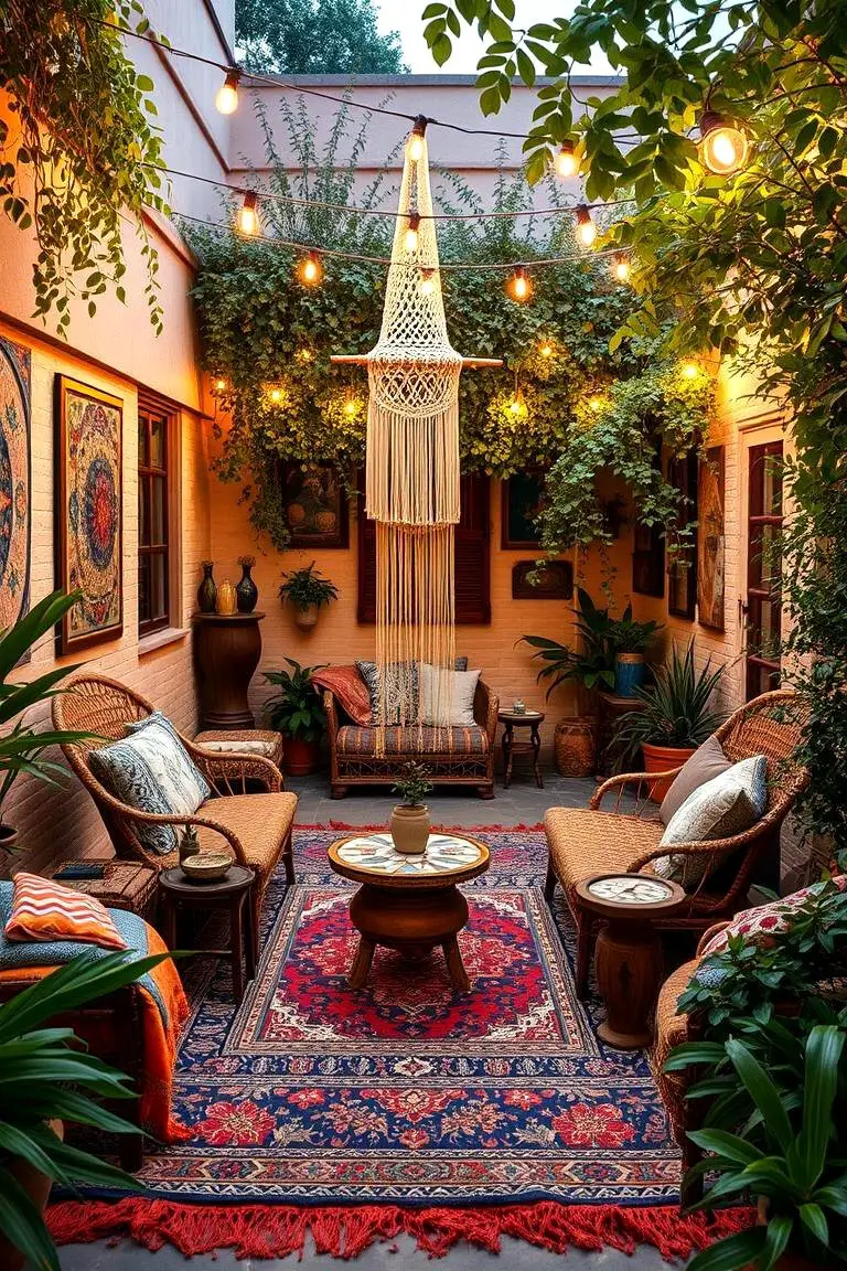 Bohemian Retreat Courtyard