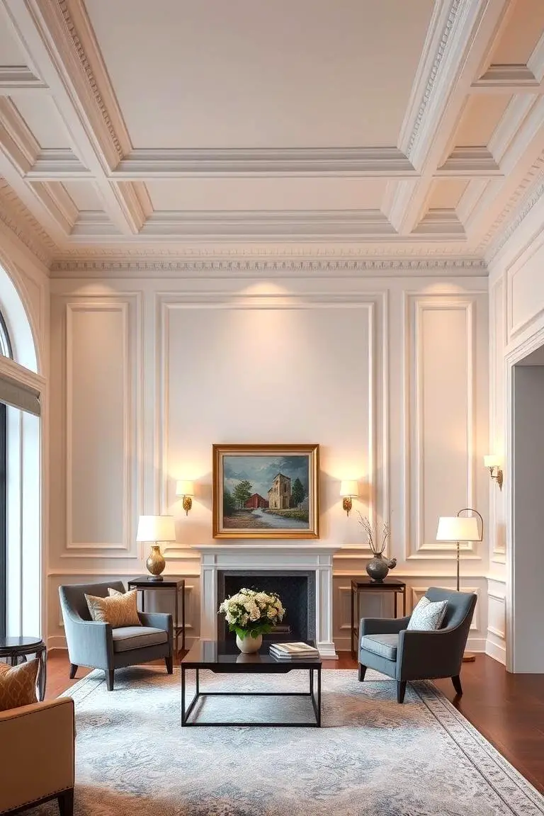 Wainscoting with Crown Molding