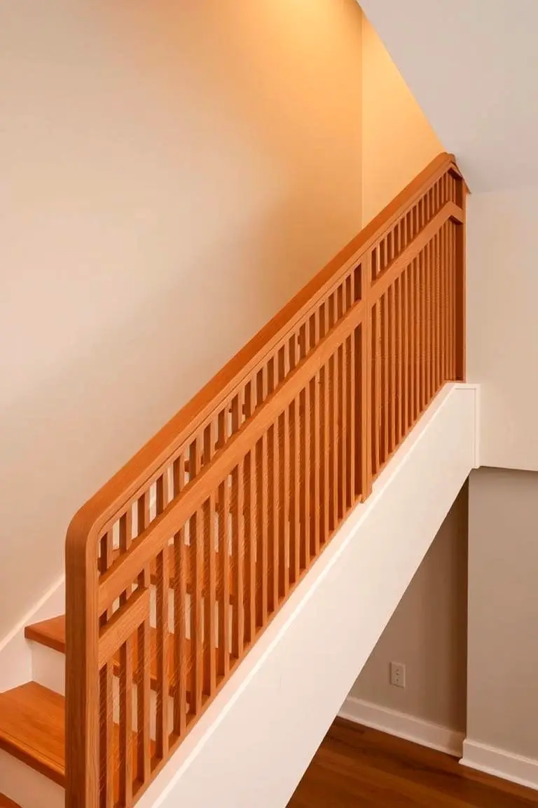 Horizontal Wood Slat Railing