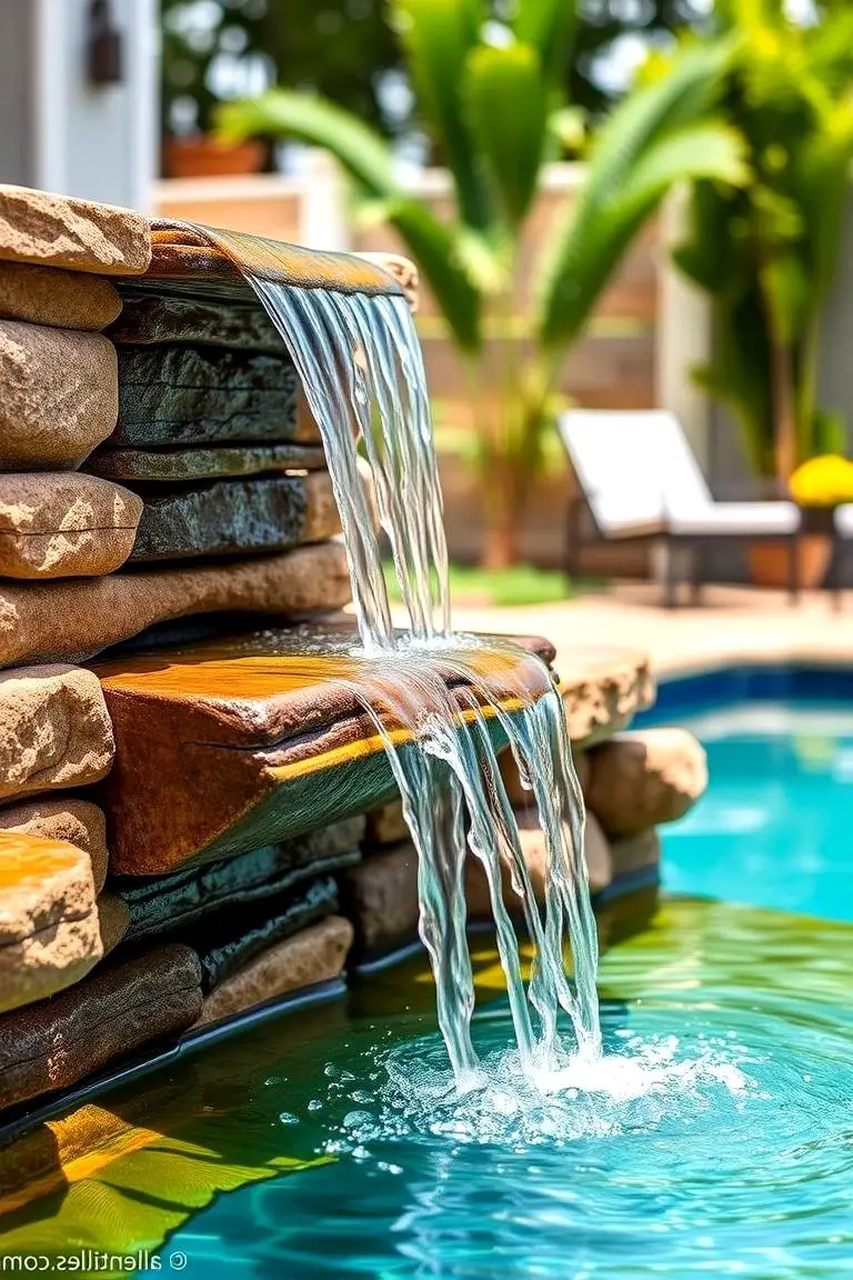 Simple DIY Waterfall Feature