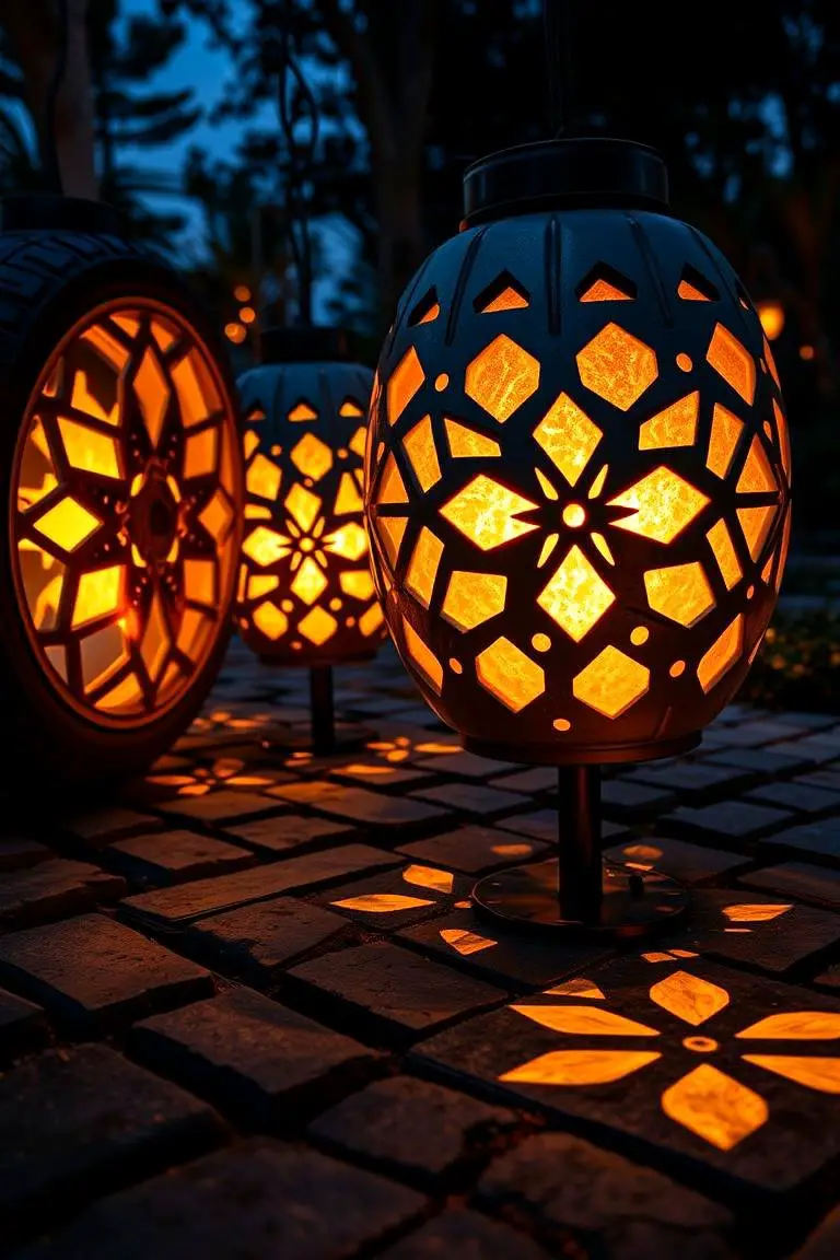 Atmospheric Tyre Outdoor Lighting