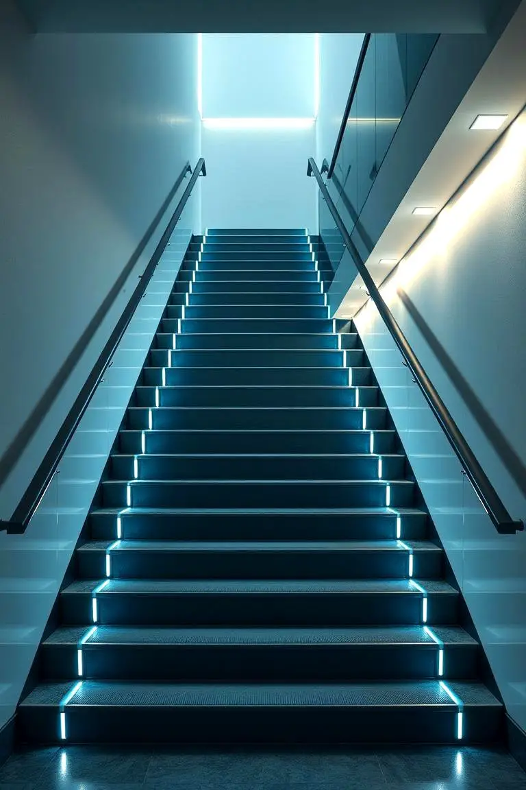 LED-Illuminated Staircase