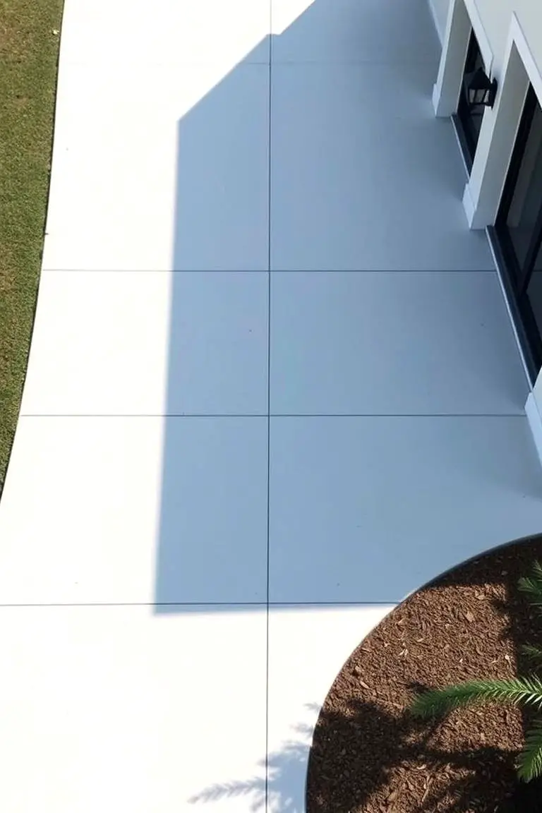 Smooth Finish Concrete Driveway