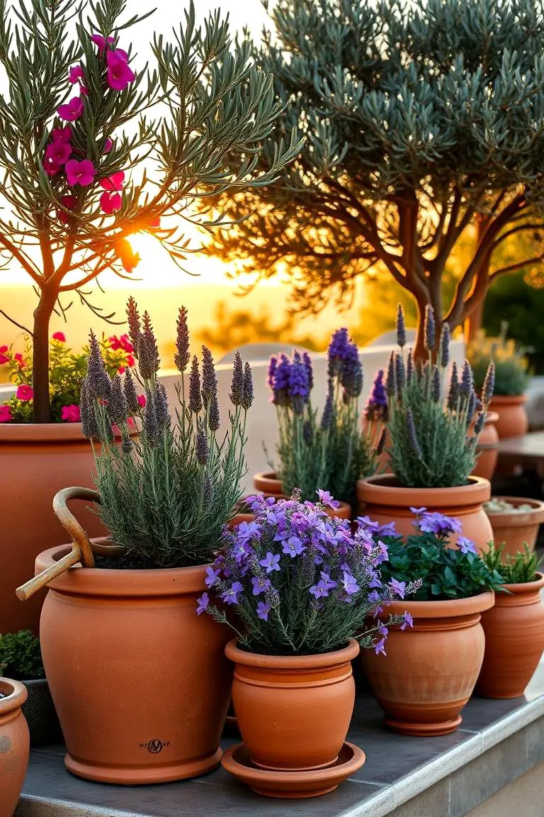 Mediterranean Style Container Garden