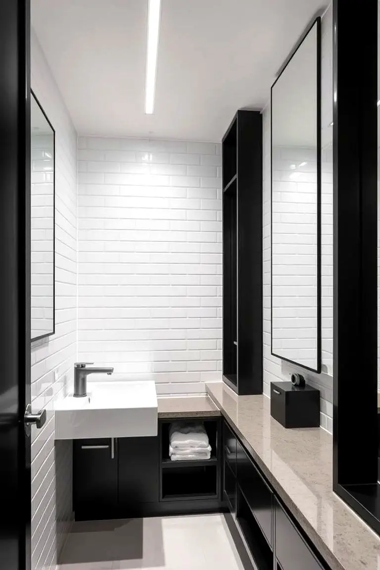 Clean Lines and Sharp Contrasts