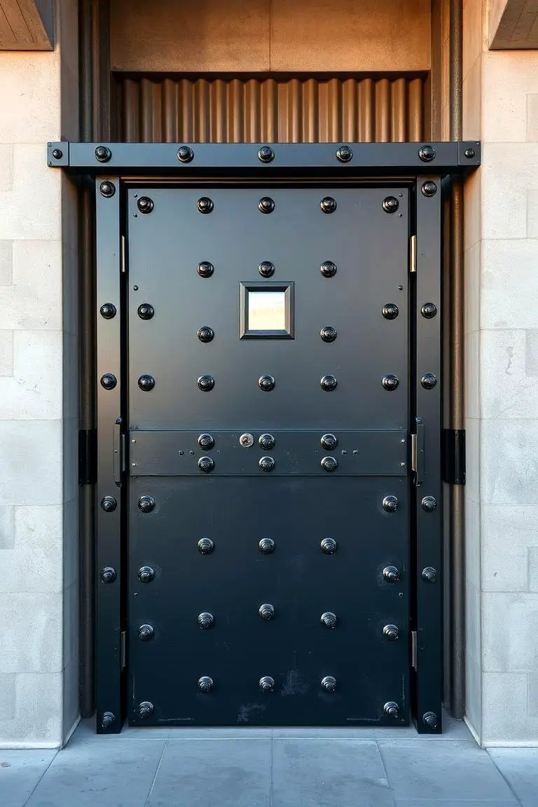 Industrial Black with Raw Metal Features
