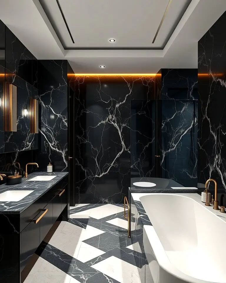 Black Marble Accents