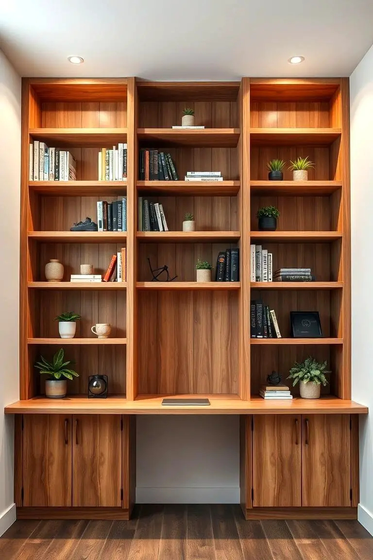 Vertical Desk Shelving