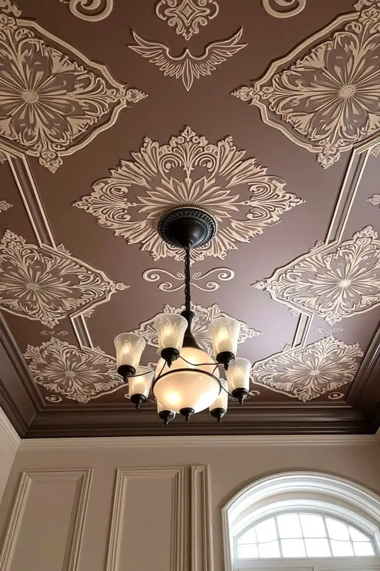 Stenciled Ceiling Design