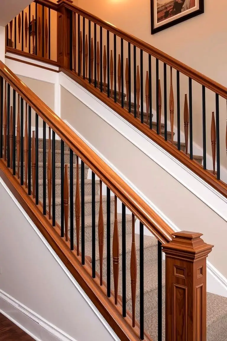 Customizable Wood Railing with Inlays