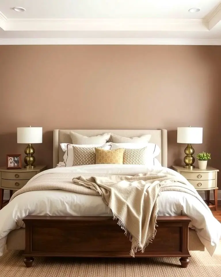 Taupe Accent Wall