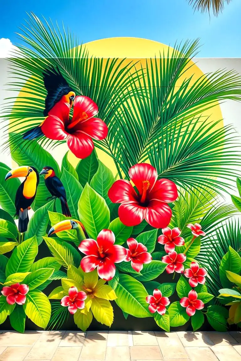 Tropical Paradise Mural