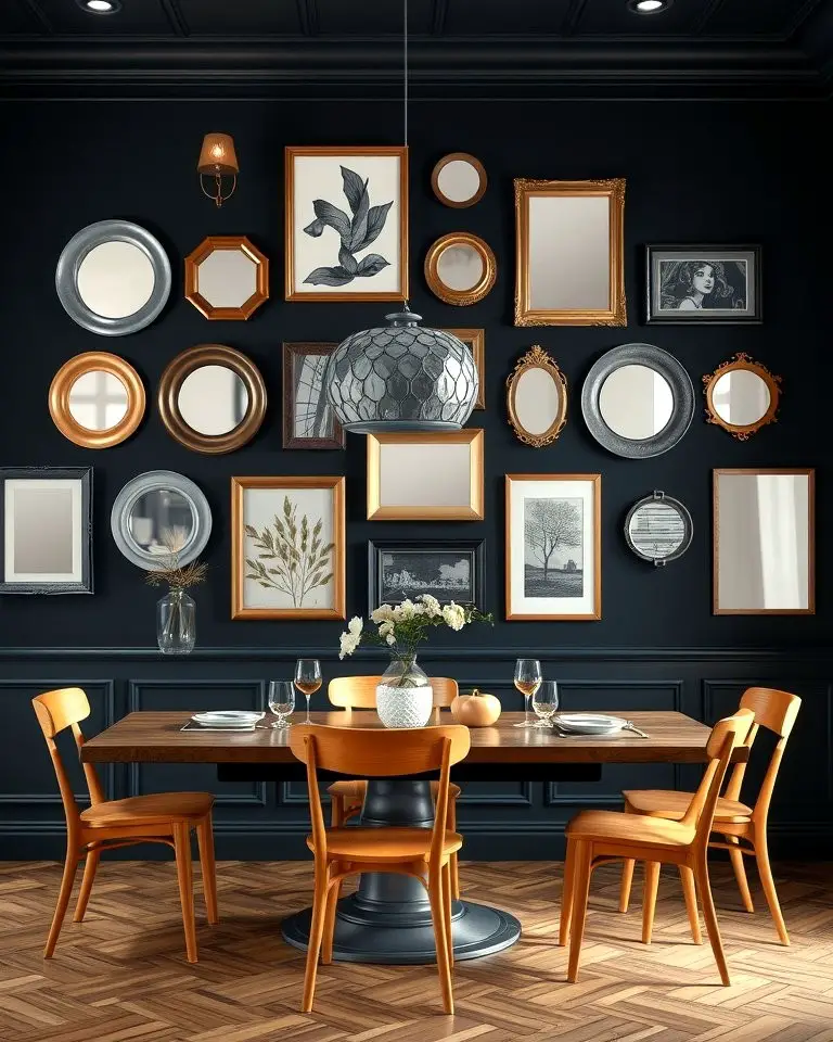 Artistic Dining Room Feature