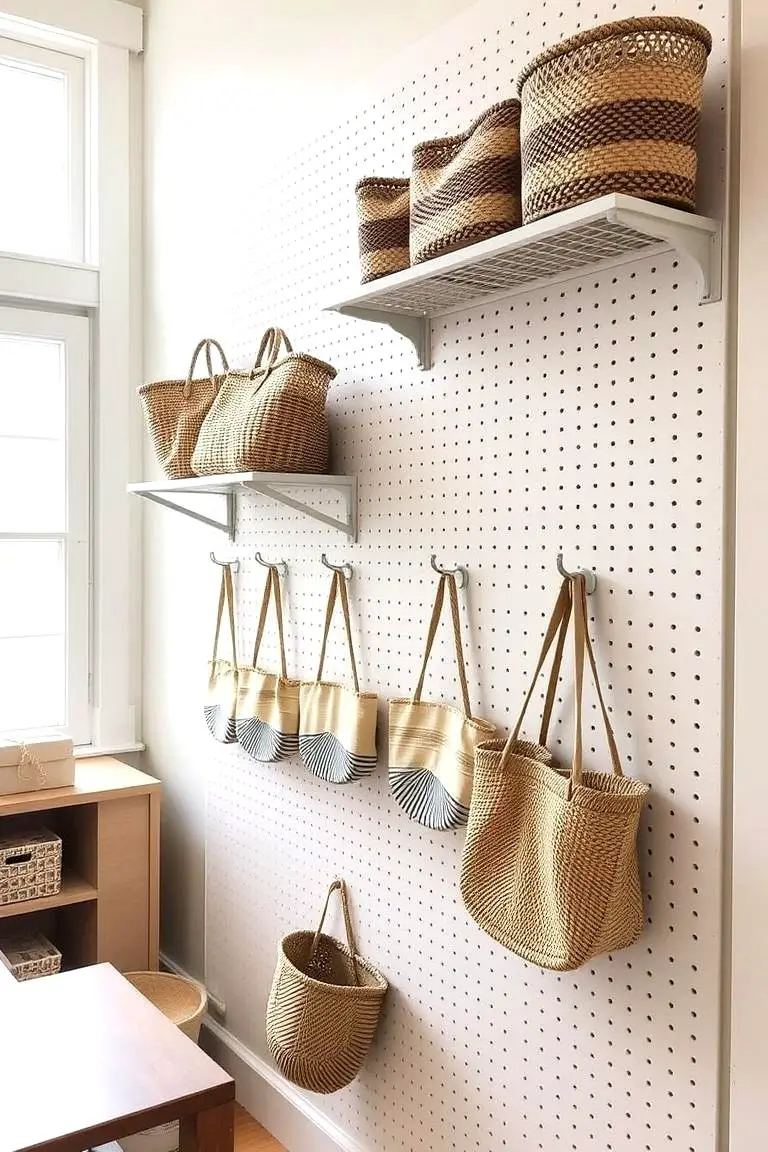 Pegboard Purse Display