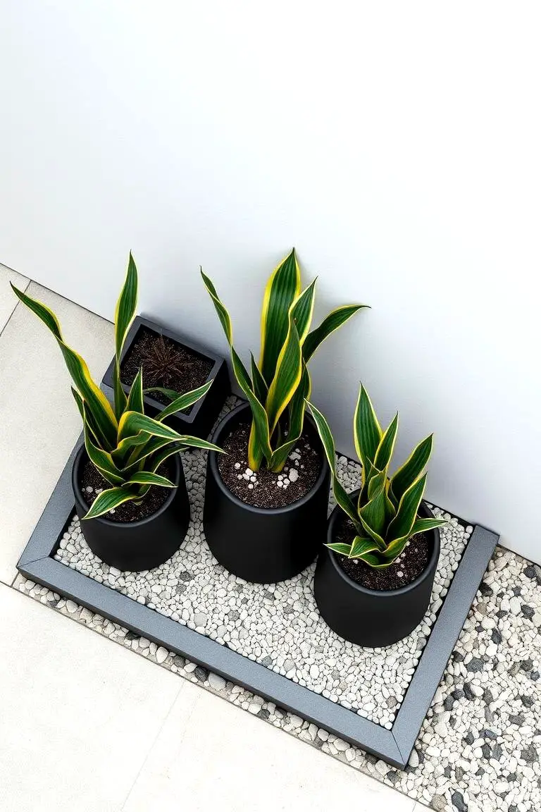 Modern Minimalist Container Garden