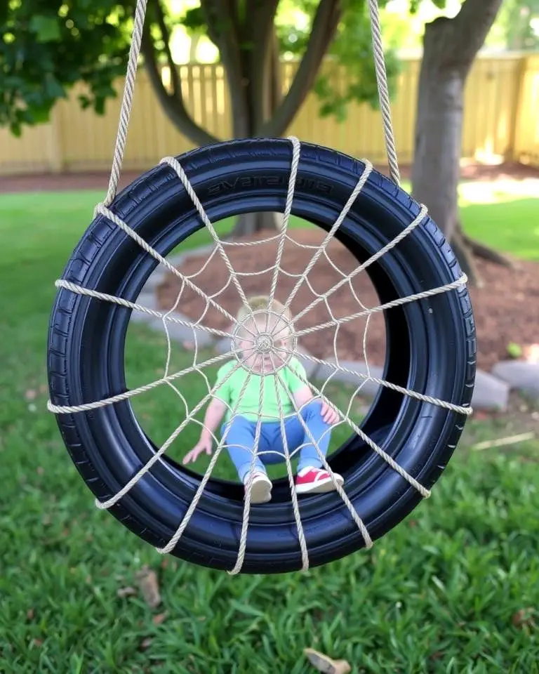 Spider Web Tire Swing