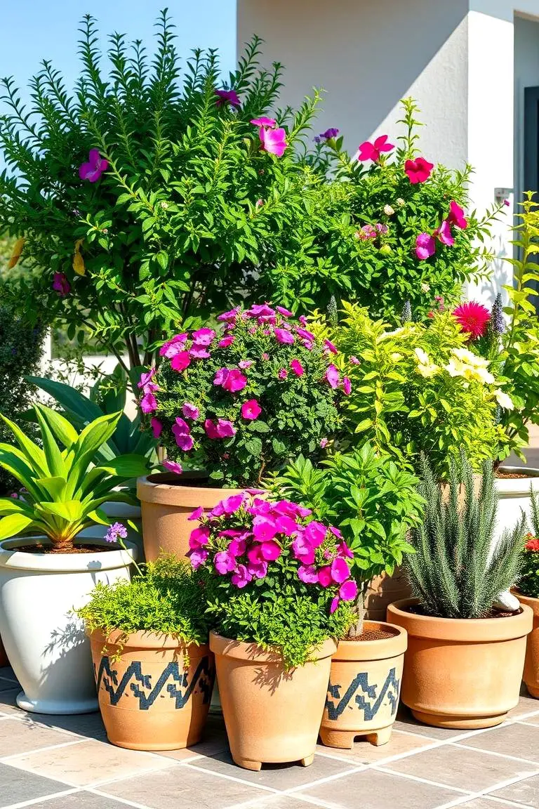 Potted Mediterranean Plant Collection