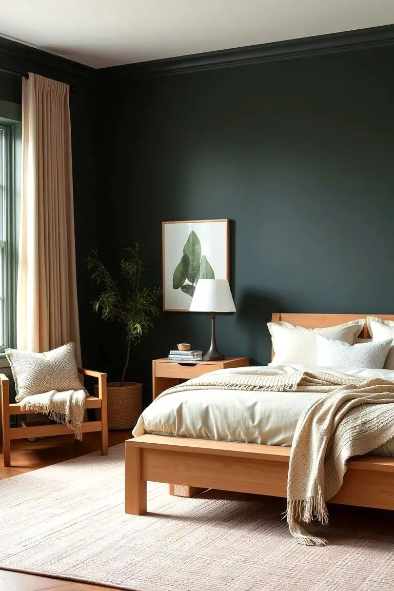 Subdued Dark Green Tones with Neutrals