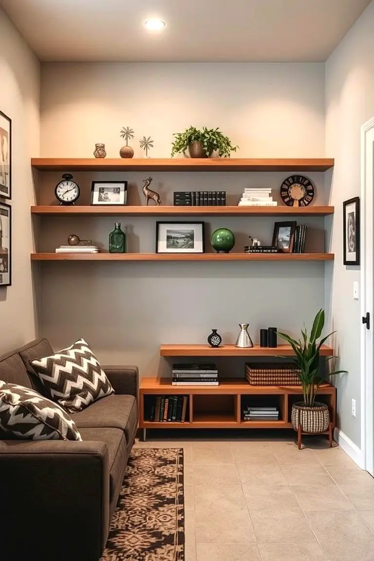 Floating Shelves Display