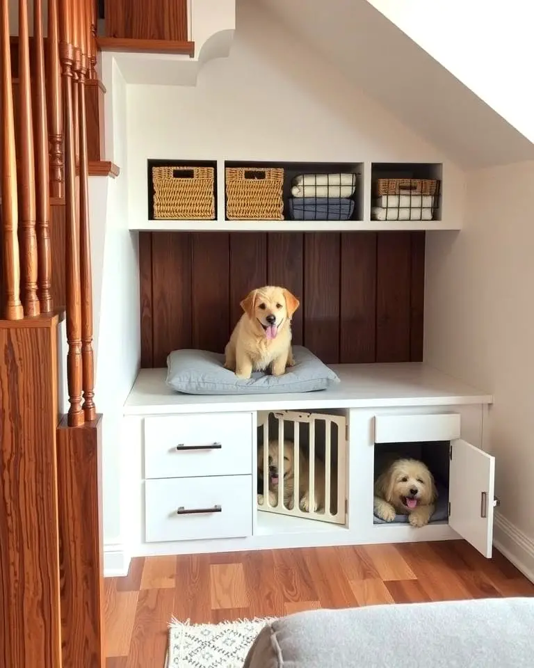 Under-Stairs Dog Nook