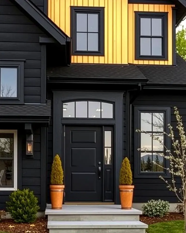 Bold Drama with Black and Gold